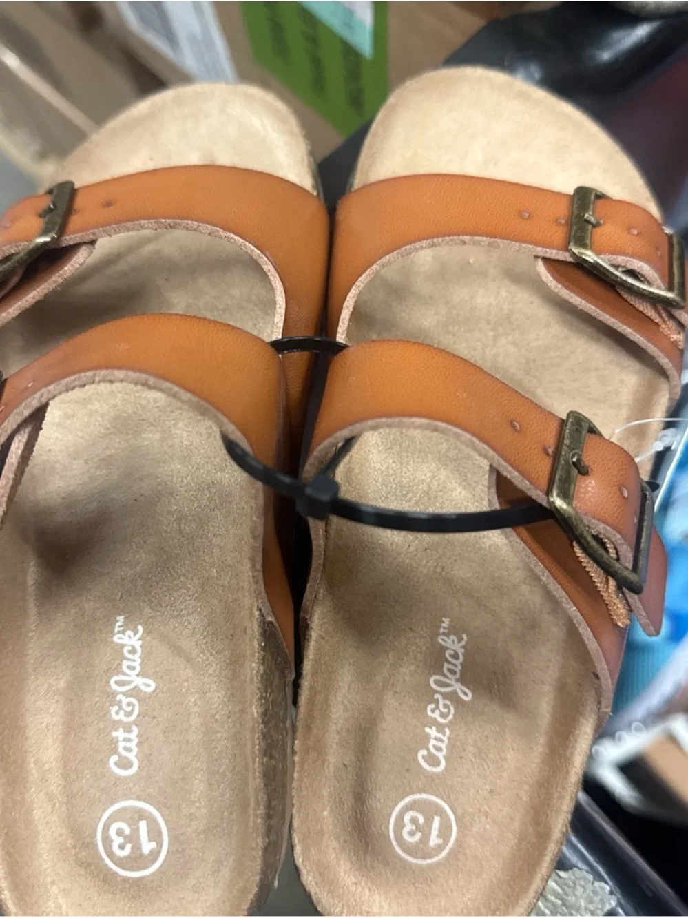 Cat & Jack Braided Double-Strap Slide Sandals — Ivory‎